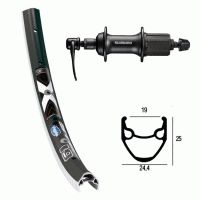 Roue arri�re 27.5 pouces avec moyeu Shimano Acera et Ryde X-Star 19